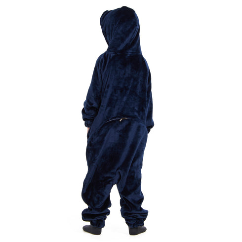Snuggs Kids Blanket Onesie Christmas Dark Blue